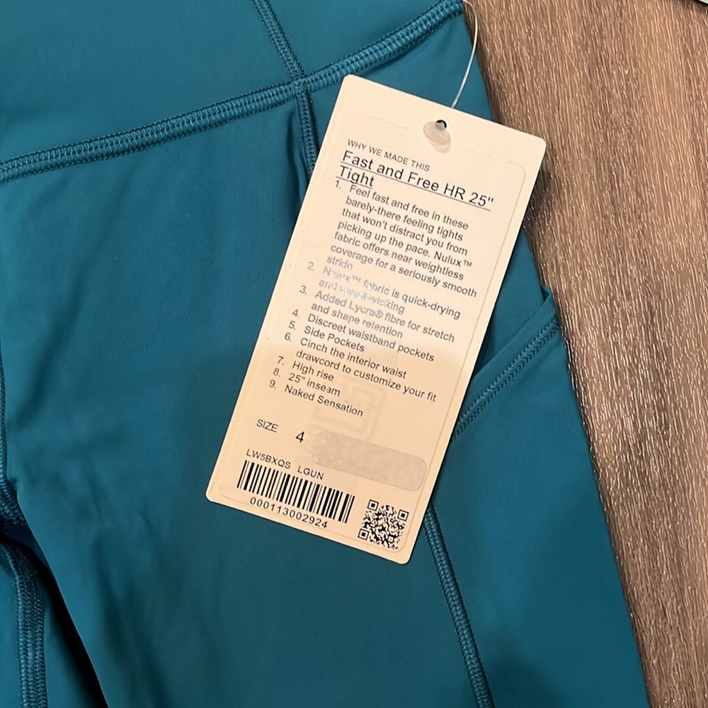 Lululemon Fast and Free HR 25” Leggings - Picture 9 of 14